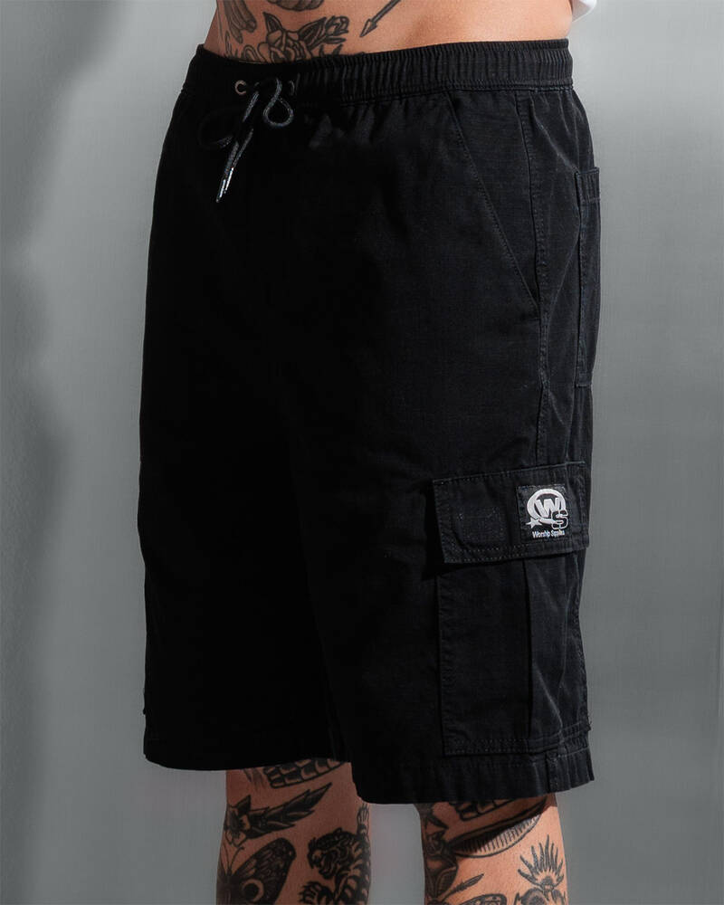 Worship Supplies Topper Elastic Cargo Shorts for Mens