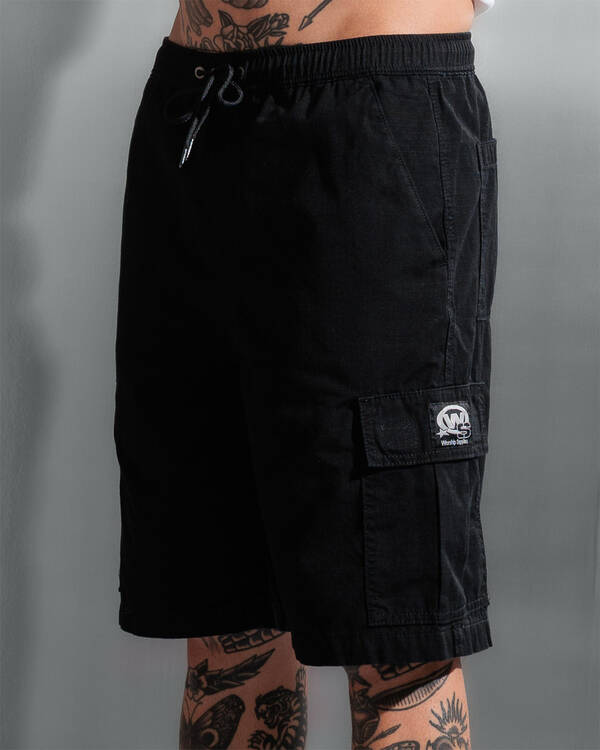 Worship Supplies Topper Elastic Cargo Shorts for Mens