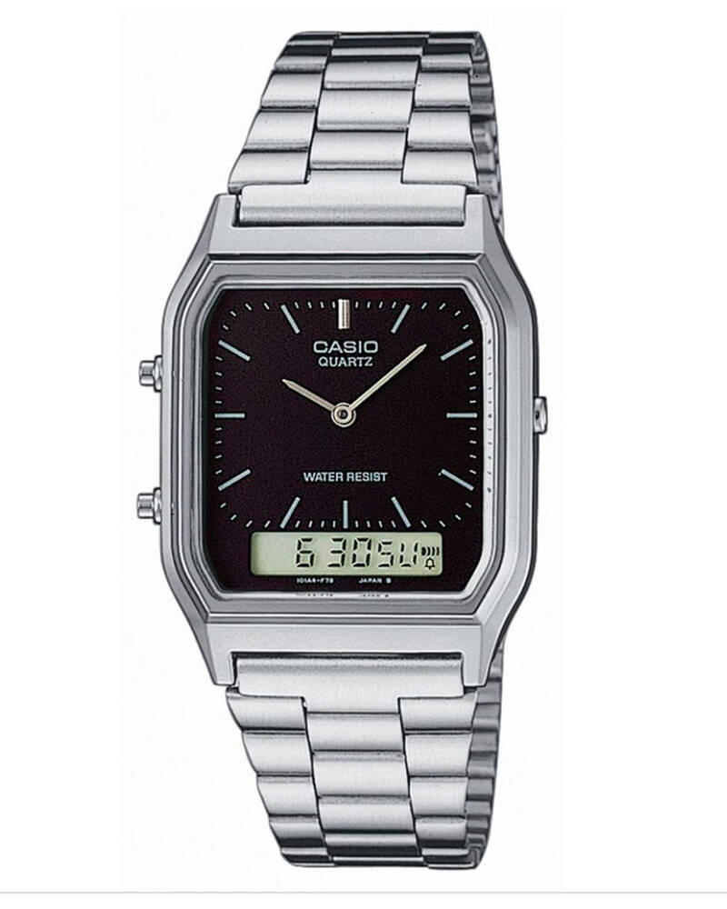 Casio AQ230A-1DS Classic Duo Time Watch for Mens