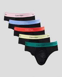 Calvin Klein Icon Cotton Stretch Hip Brief 5 Pack for Mens image number null