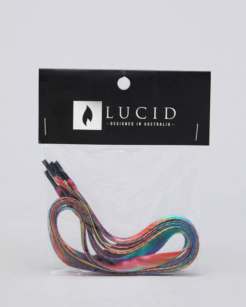 Lucid Tie Dye Shoe Laces for Mens image number null