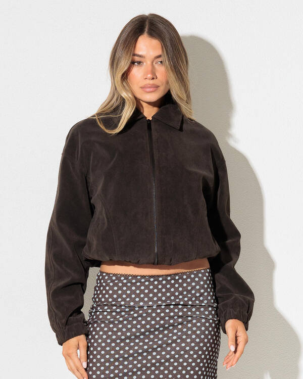 Ava And Ever Halie Faux Suede Jacket for Womens
