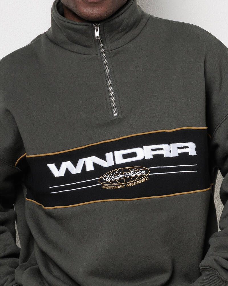 Wndrr Maison 1/4 Zip Sweatshirt for Mens
