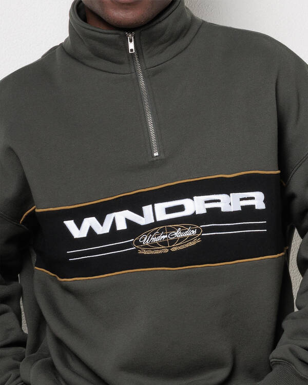 Wndrr Maison 1/4 Zip Sweatshirt for Mens