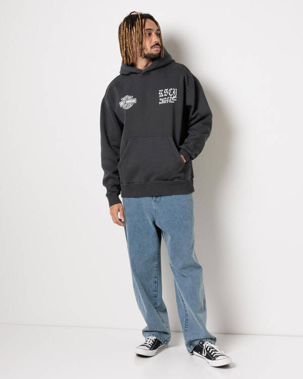 Kiss Chacey Harley-Davidson Cycles Relaxed Hoodie for Mens