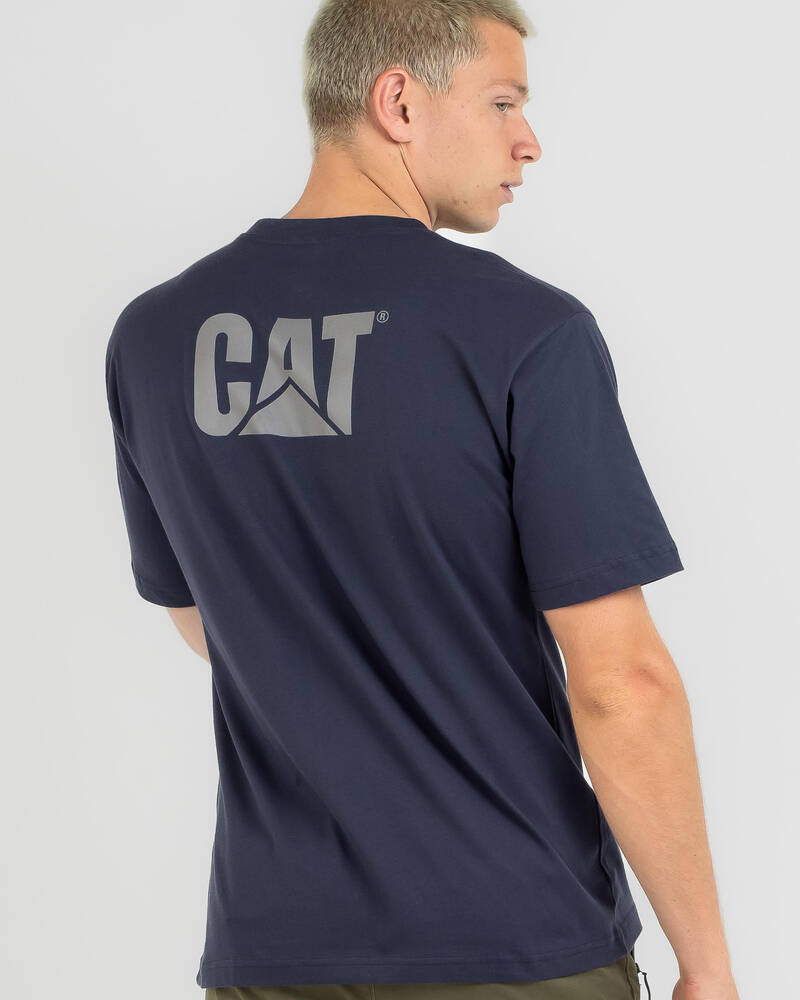 Cat Trademark Logo T-Shirt for Mens