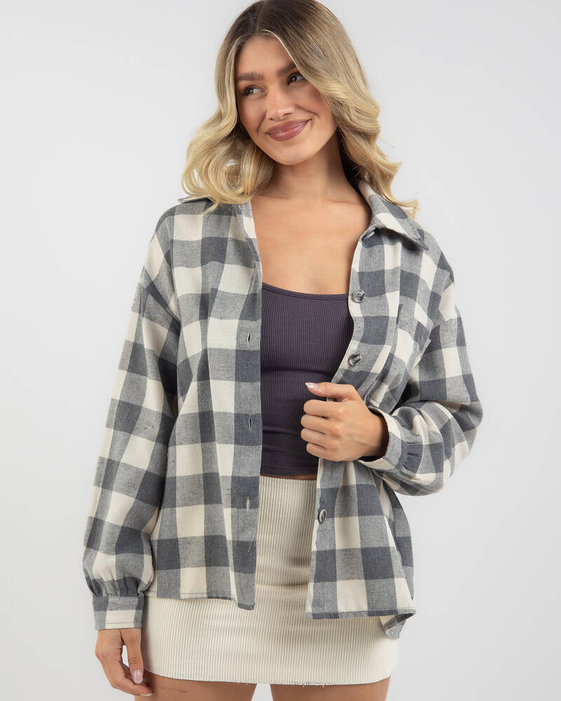 Ava And Ever Vancouver Flannel Long Sleeve Shirt for Womens