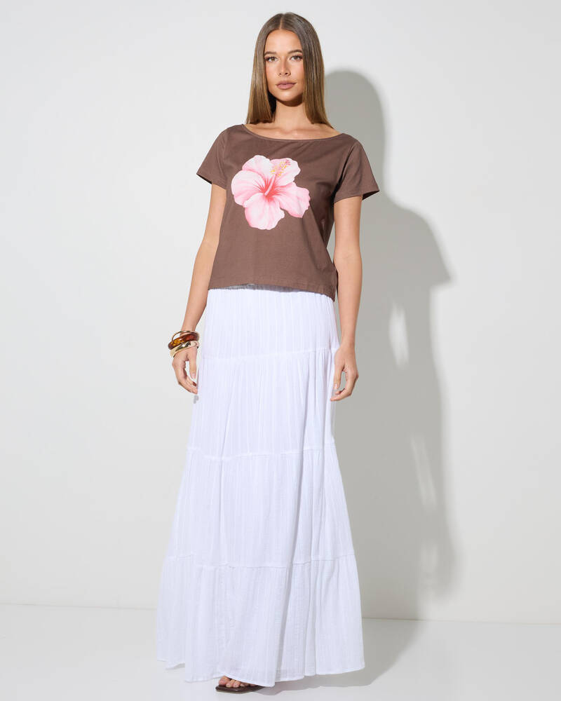 Mooloola Connie Off Shoulder Tee for Womens