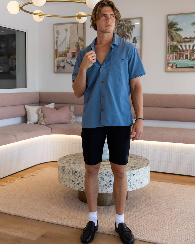 Rhythm Flag Short Sleeve Shirt for Mens