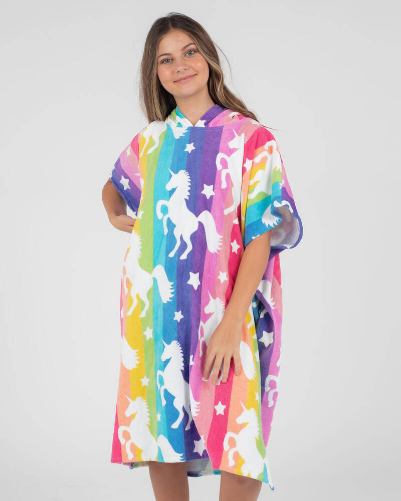 Topanga Rainbow Unicorn Hooded Towel for Womens
