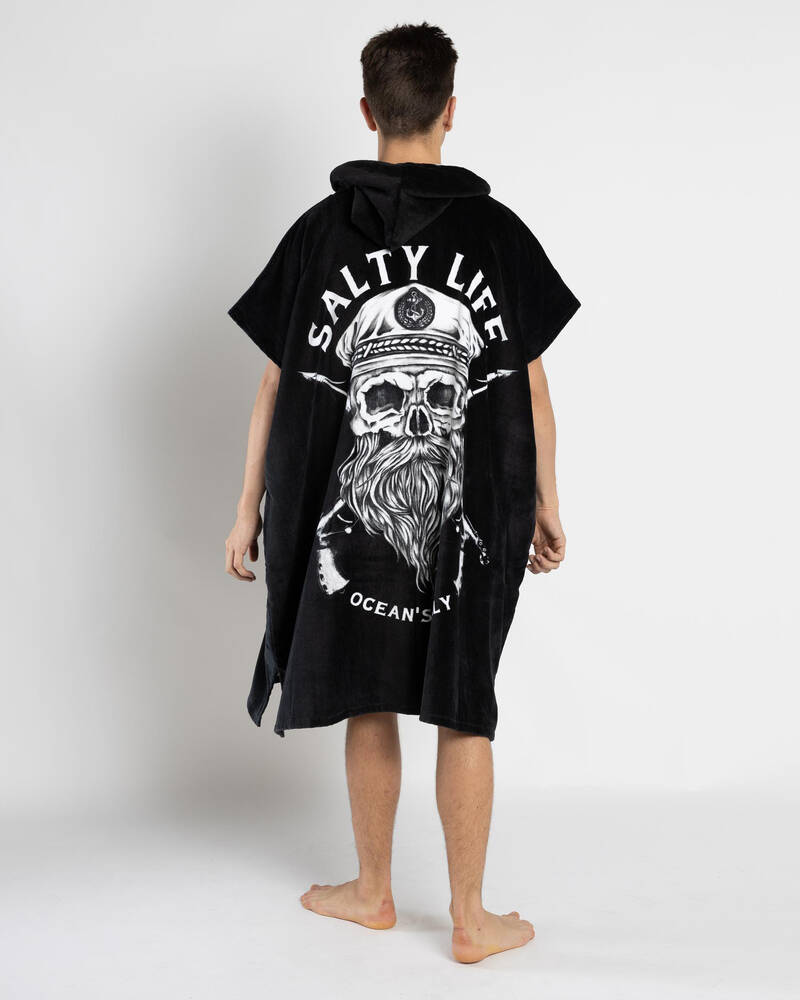 Salty Life Overboard Hooded Towel for Mens
