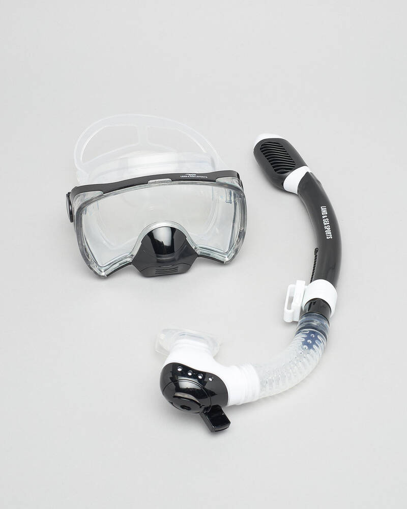 Land & Sea Sports Wide-Vis Executive Mask & Snorkel Set for Mens