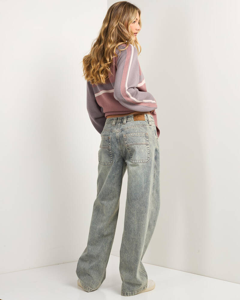 Rusty Lucy Loose Low Rise Jeans for Womens