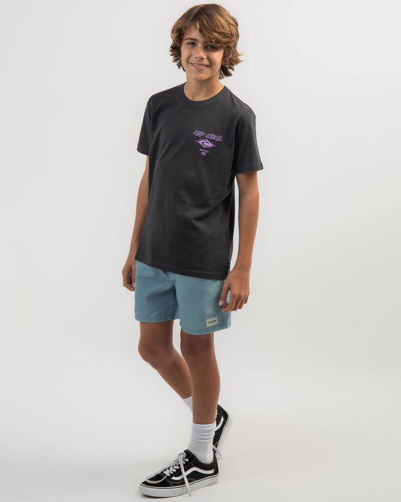 Rip Curl Boys' Fadeout Icon T-Shirt for Mens