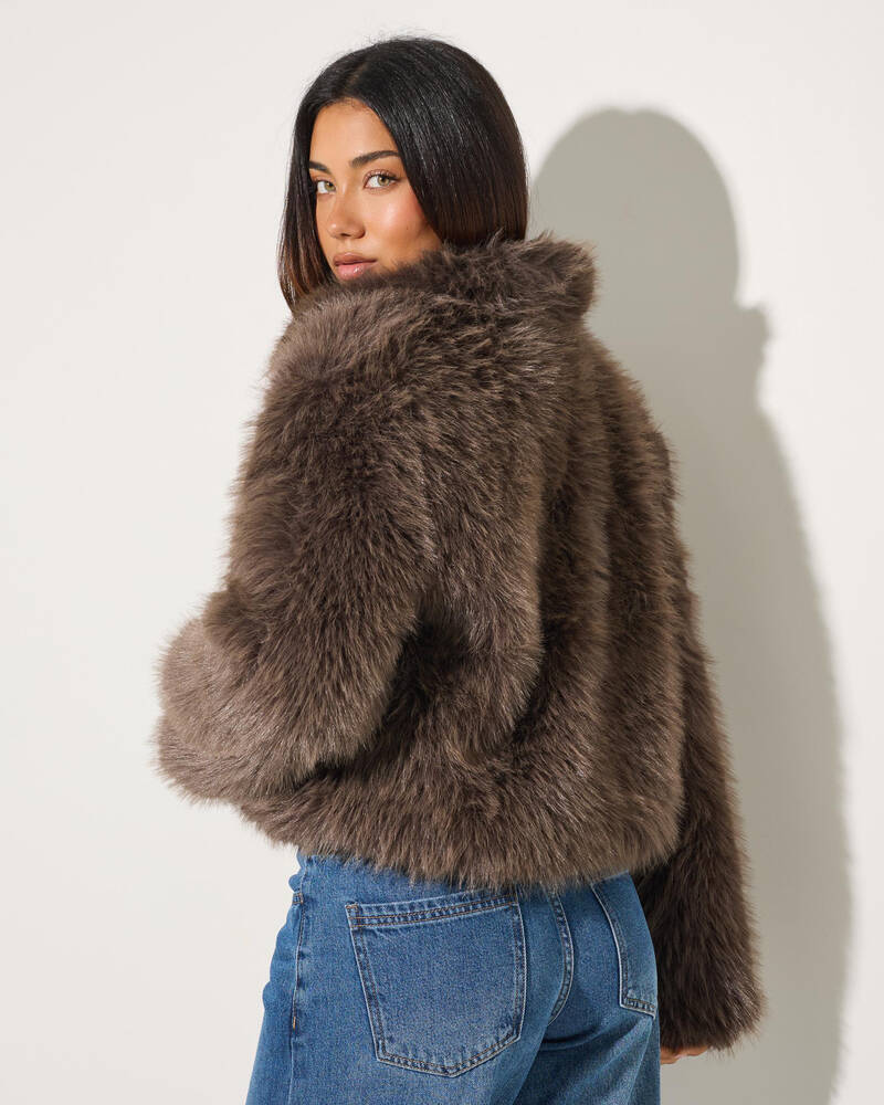 Ava And Ever Sloane Faux Fur Jacket for Womens