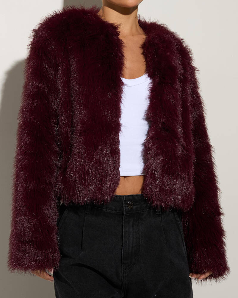 Ava And Ever Harlow Faux Fur Jacket for Womens