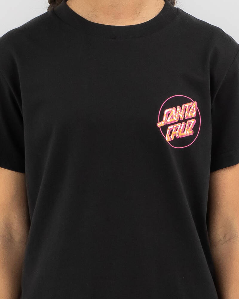 Santa Cruz Girls' Zebra Marble Opus Dot T-Shirt for Womens