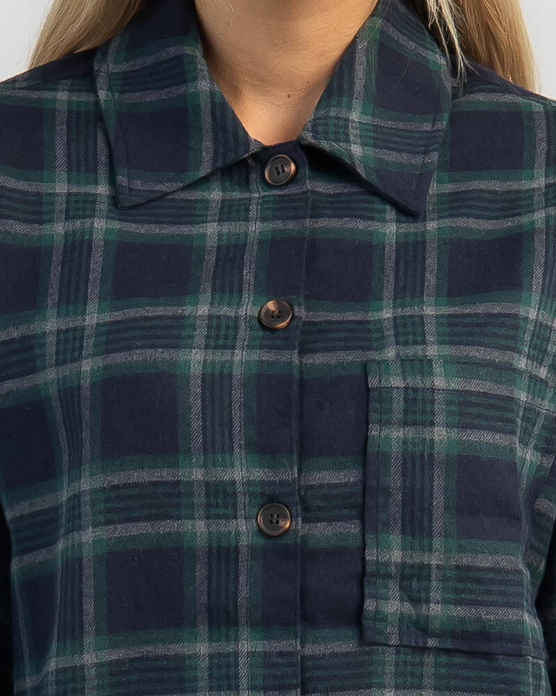 Ava And Ever Montreal Flannel Long Sleeve Shirt for Womens