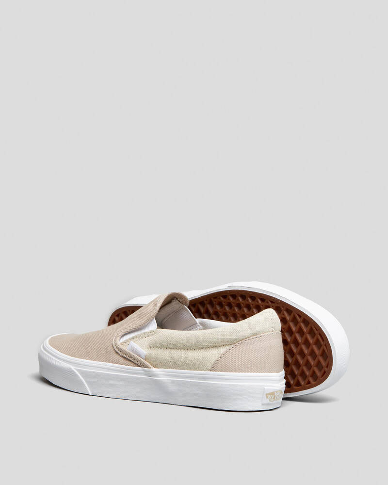 Vans Womens Classic Slip-On Summer Linen Shoes for Womens