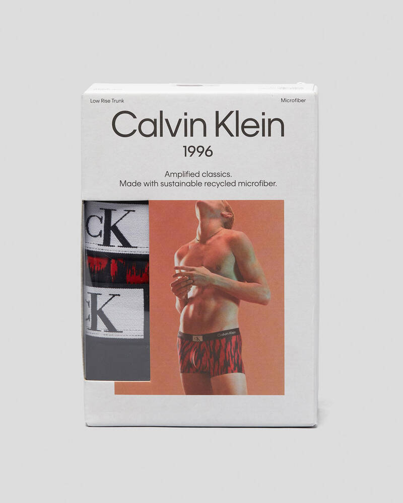 Calvin Klein 96 Micro Low Rise Trunks 3 Pack for Mens