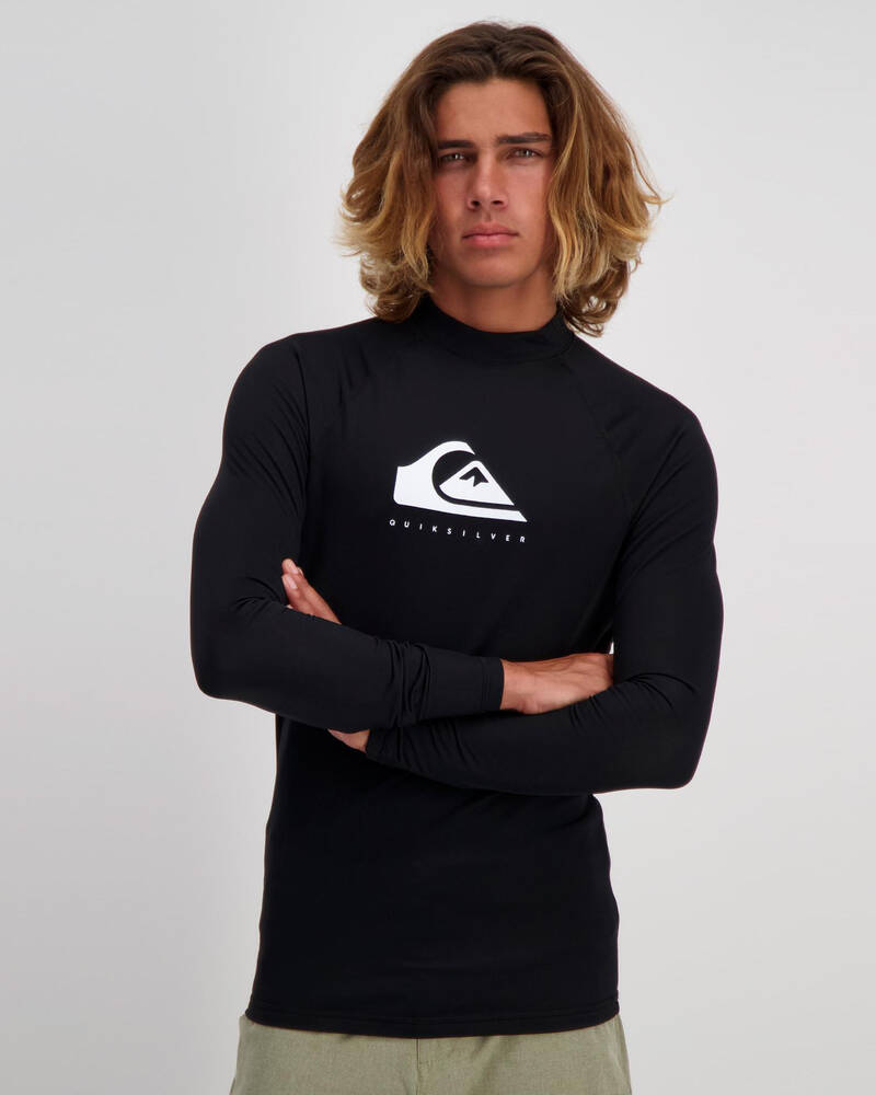 Quiksilver Heater Long Sleeve Rash Vest for Mens