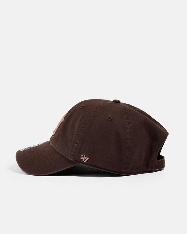 Forty Seven Mocha New York Yankees Clean Up Cap for Mens