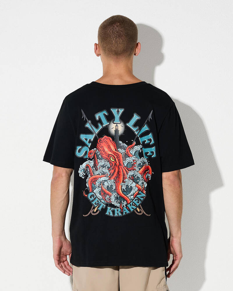 Salty Life Get Kraken T-Shirt for Mens