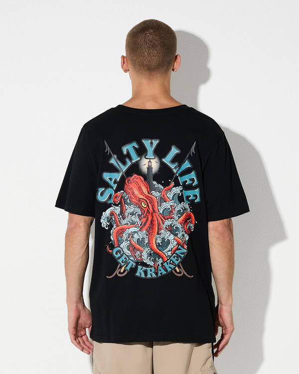 Salty Life Get Kraken T-Shirt for Mens