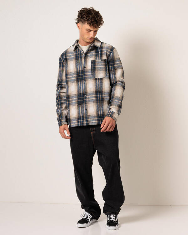 Jacks Ground Long Sleeve Flannel Shirt for Mens
