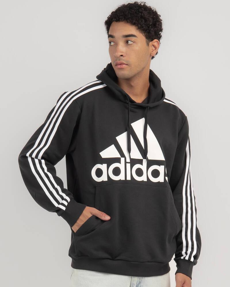 adidas Big Logo 3 Stripe Hoodie for