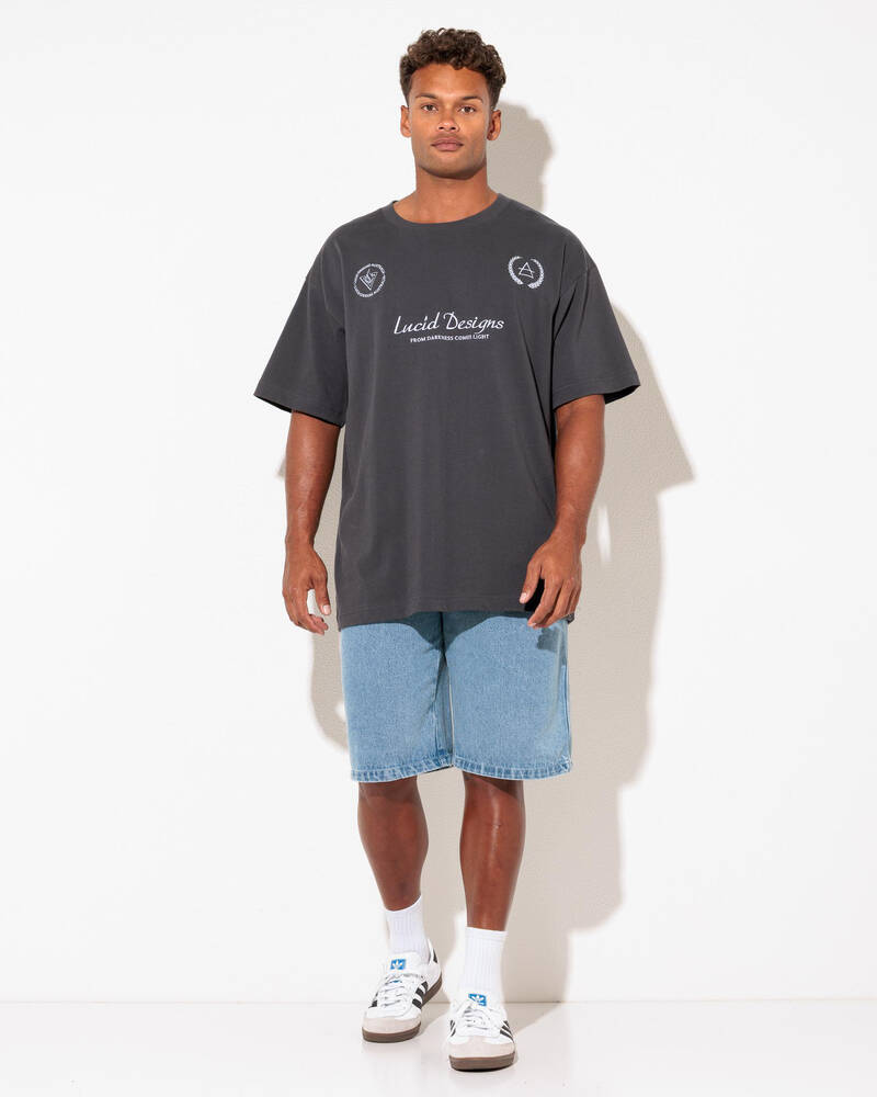 Lucid League Denim Walk Shorts for Mens
