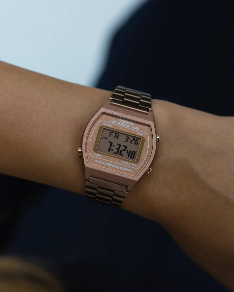 Casio Vintage Rose Gold Watch for Womens