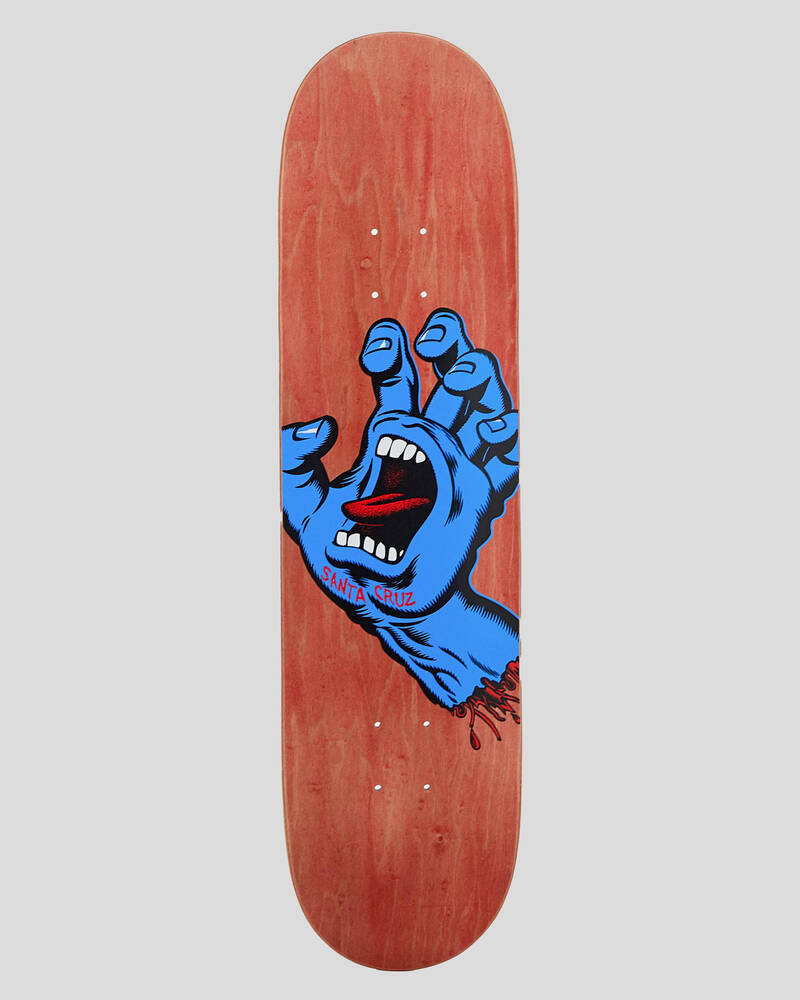 Santa Cruz Screaming Hand 8.0" Skateboard Deck for Mens