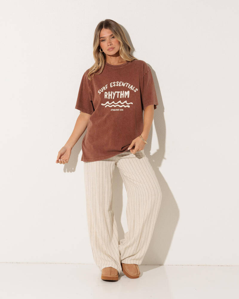 Rhythm Surf Essentials Oversized T-Shirt for Womens