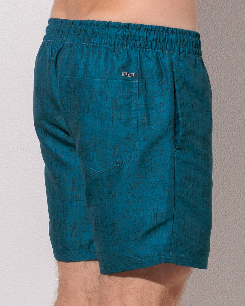 Lucid Encrypted Elastic Waist Shorts for Mens