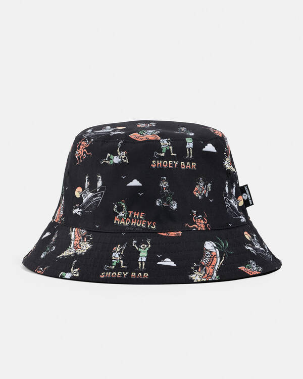 The Mad Hueys Shoey Bar Reversible Bucket Hat for Mens