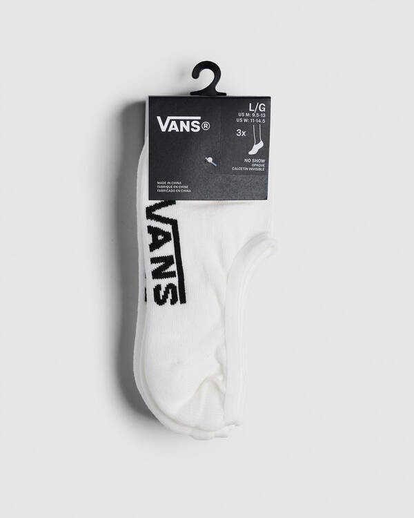 Vans Classic No Show Socks 3 Pack for Mens