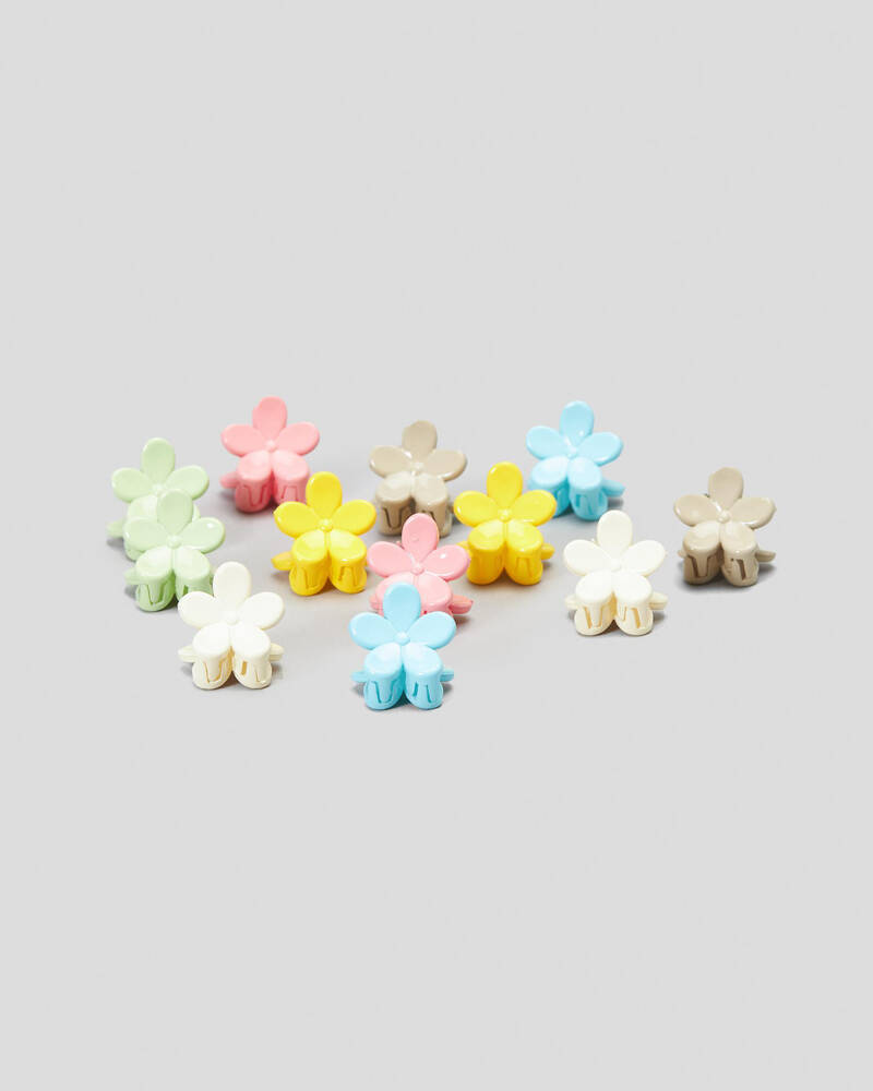 Karyn In LA Mini Flower Hair Clip Pack for Womens