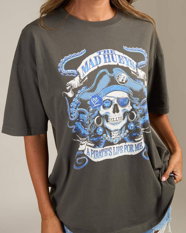 The Mad Hueys Pirates Life Oversized T-Shirt for Womens