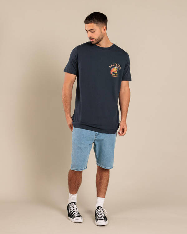 Salty Life Crushin Tinnies 2.0 T-Shirt for Mens