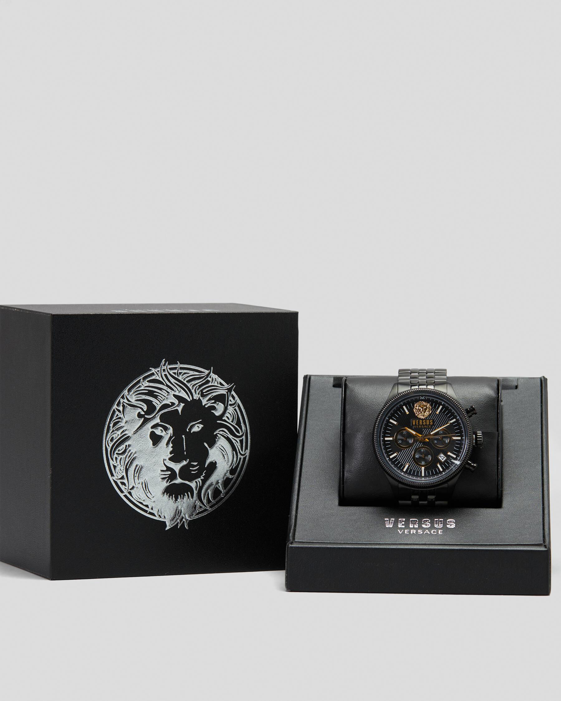 Versus Versace Colonne Chrono In Black / Gold - FREE* Shipping \u0026 Easy  Returns - City Beach United States