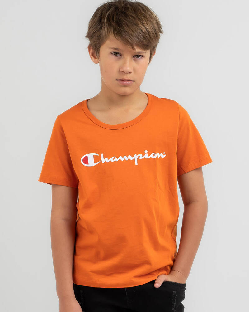 Champion Boys' Script T-Shirt for Mens