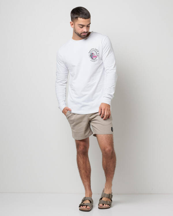 Salty Life Vision Elastic Waist Shorts for Mens