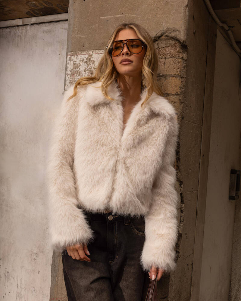 Ava And Ever Sloane Faux Fur Jacket for Womens
