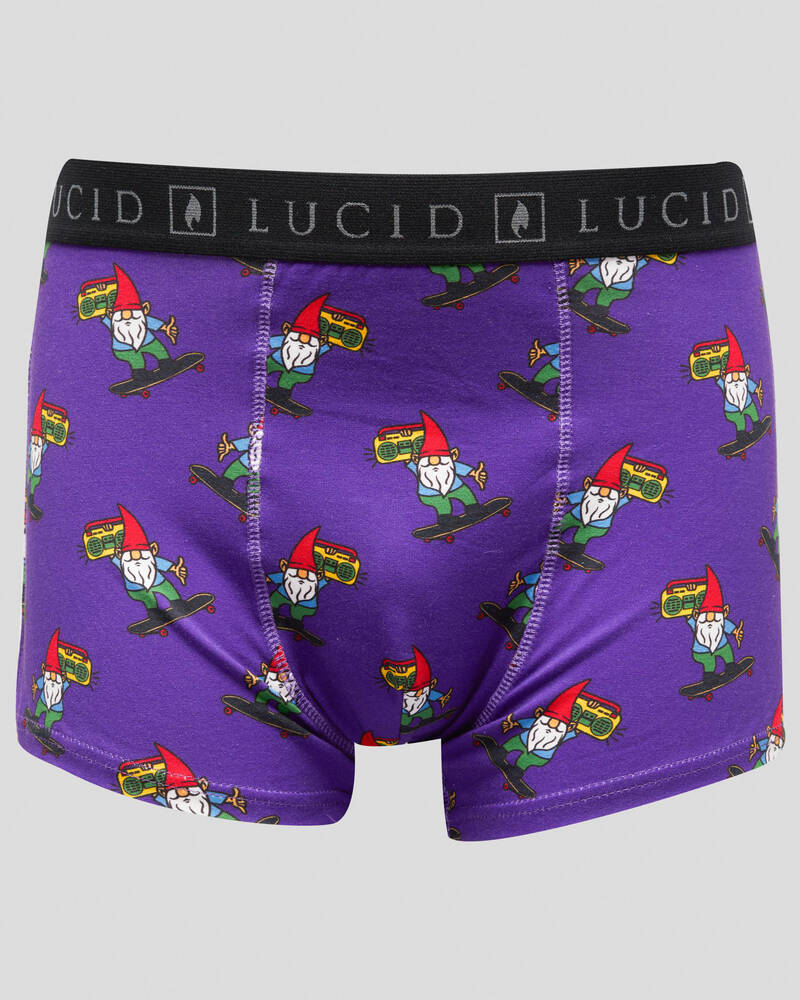 Lucid Gnarly Gnomes Fitted Boxers for Mens