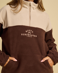 Rusty Central Division Quarter Zip Polar Fleece for Womens image number null