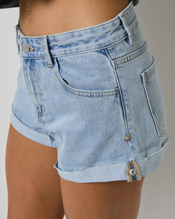 Thrills Remi Rolled Low Rise Baggy Shorts for Womens