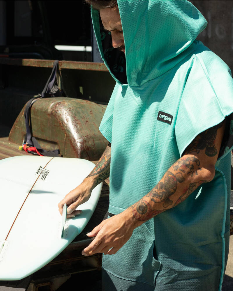 DRITIMES Teal-Chocolate Fade Hooded Towel for Mens