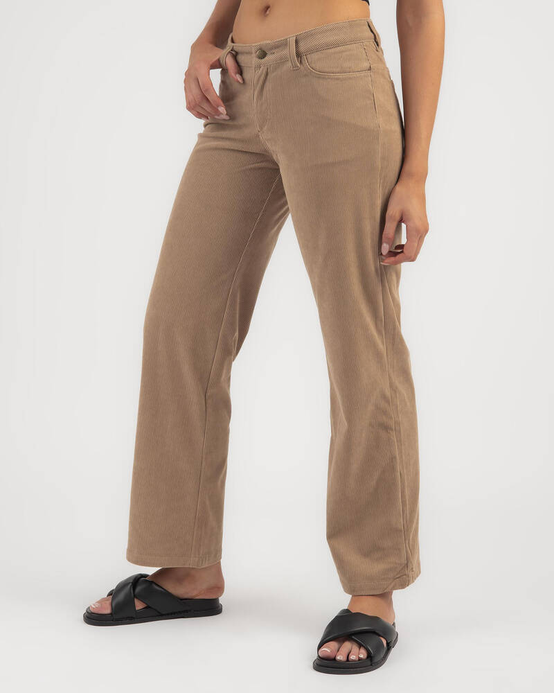 Rusty The Secret Low Rise Cord Pants for Womens
