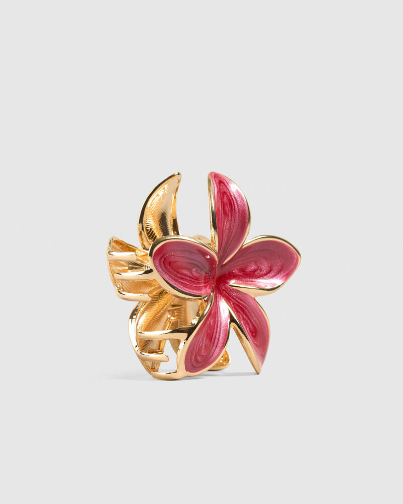 Karyn In LA Frangipani Pearl Hair Claw Clip for Womens